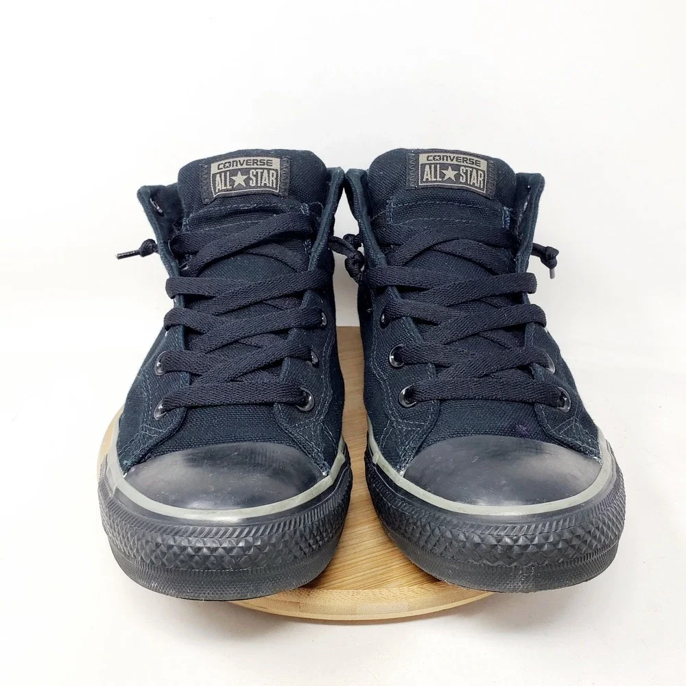 Converse Chuck Taylor All Star Street Mid Shoes Mens 10.5 Black Sneaker - Picture 4 of 13